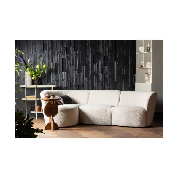 Krémszínű buklé kanapé modul (középső rész) Coco  – WOOOD-image-1