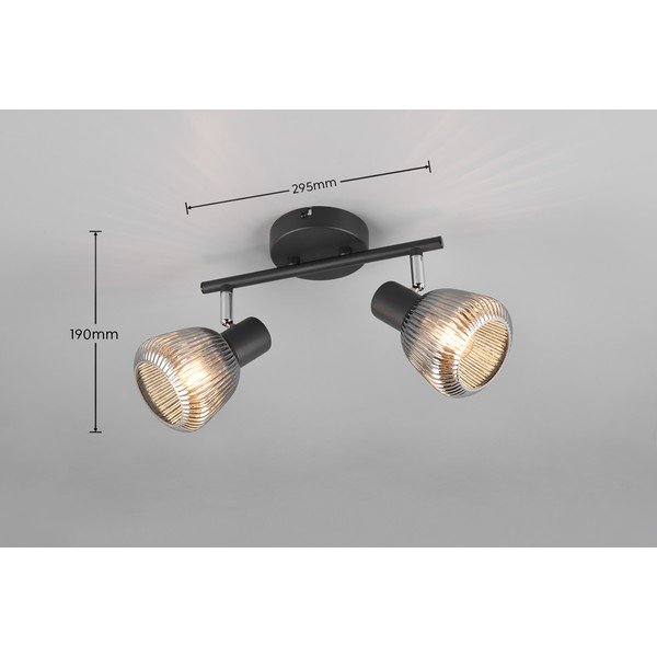 Fekete spotlámpa ø 10 cm Tarifa – Trio-image-4