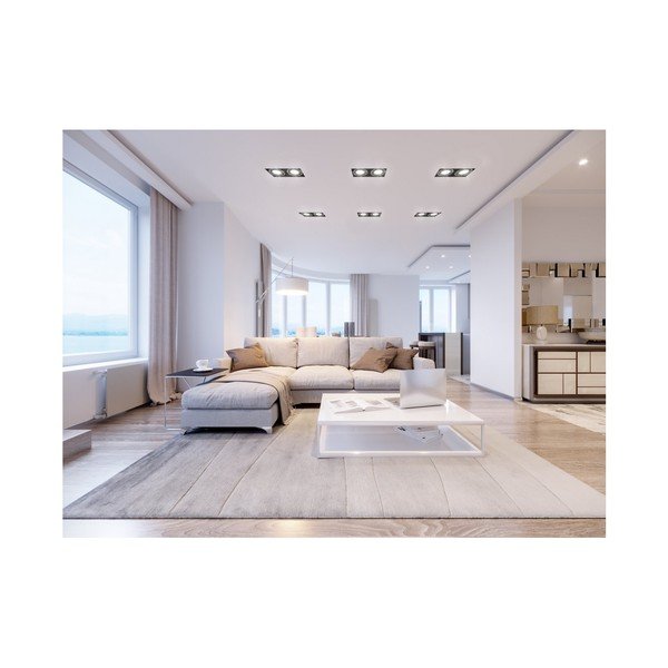 Fekete mennyezeti lámpa fém búrával 15x25,5 cm Milo – GTV-image-3