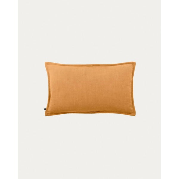 Lenkeverék párnahuzat 50x30 cm Blok – Kave Home-image-2