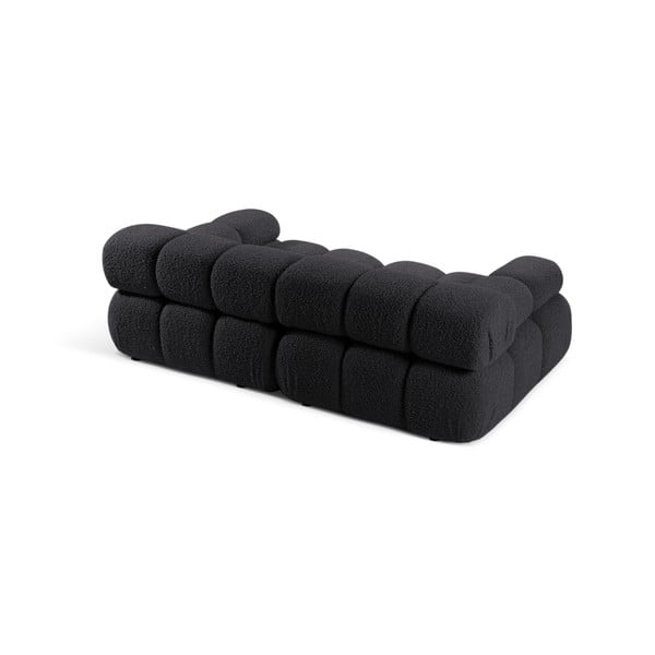 Antracitszürke buklé moduláris kanapé 188 cm Bellis – Micadoni Home-image-3