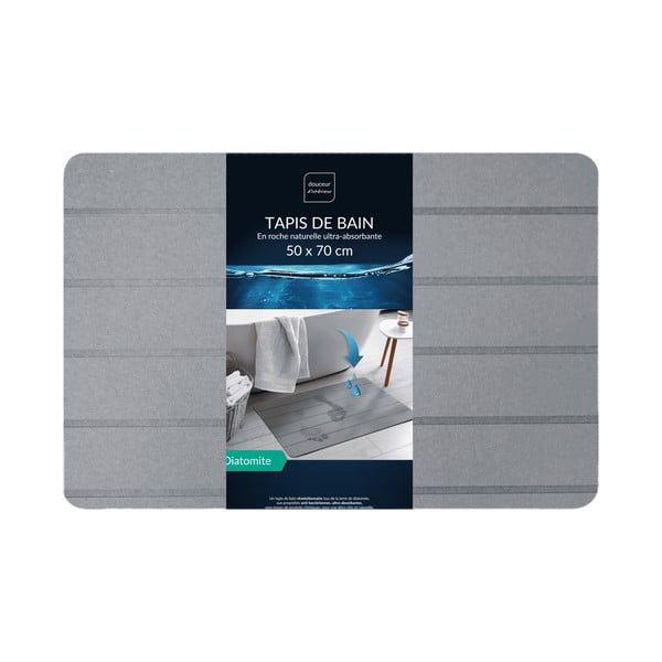 Szürke fürdőszobai kilépő 50x70 cm Baline – douceur d'intérieur-image-3