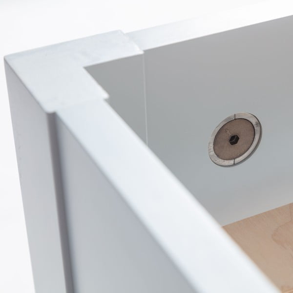 Fehér bükkfa franciaágy ágyráccsal 140x200 cm Dabi – Ragaba-image-4