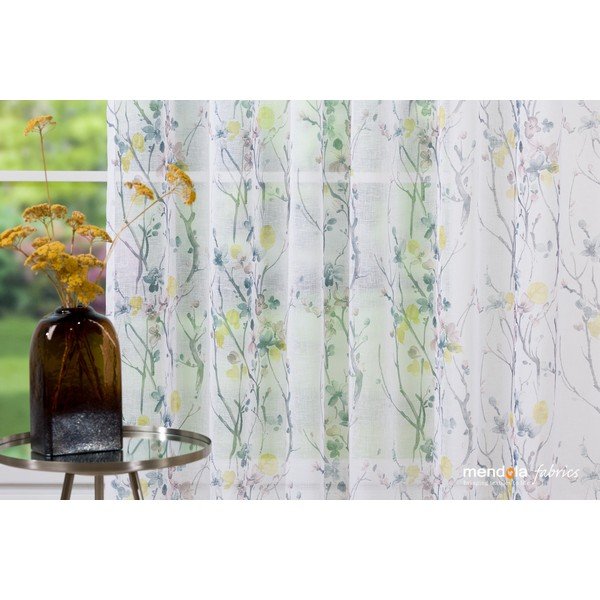 Fehér-szürke átlátszó függöny 300x260 cm Olivia – Mendola Fabrics-image-4