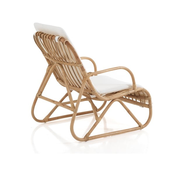 Fehér-natúr színű szövött fotel Erik - Tomasucci-image-2