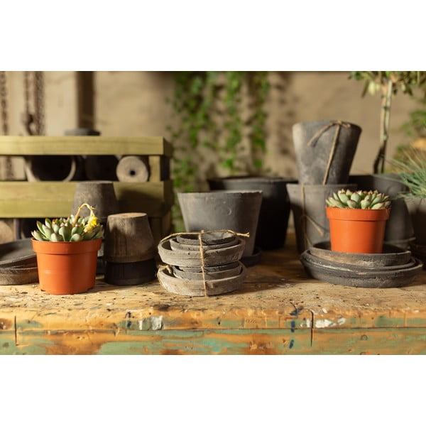 3 db terrakotta virágcserép alátét - Esschert Design-image-4