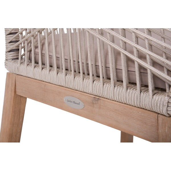 Bézs tömörfa kerti szék Pomona – Garden Pleasure-image-2