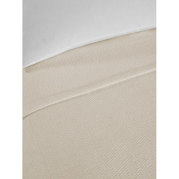 Krémszínű pamut ágytakaró franciaágyra 200x230 cm Serenity – Mijolnir-image-2