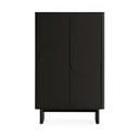 Fekete szekrény 80x130x40 cm Solei – MOME