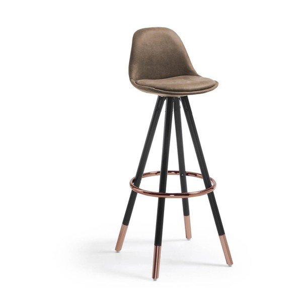 Barna bárszék (ülésmagasság 75 cm) Slad – Kave Home