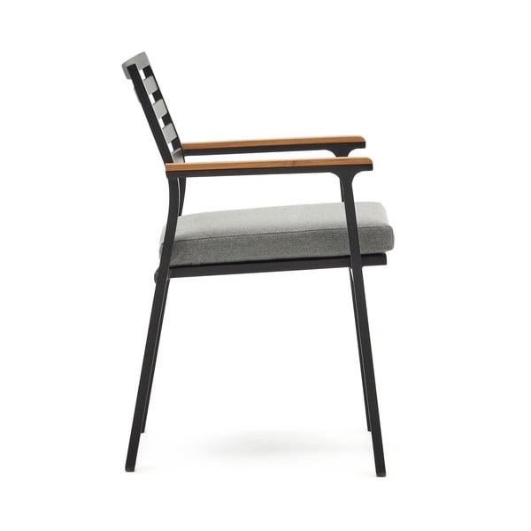 Fekete fém kerti szék Bona – Kave Home-image-3