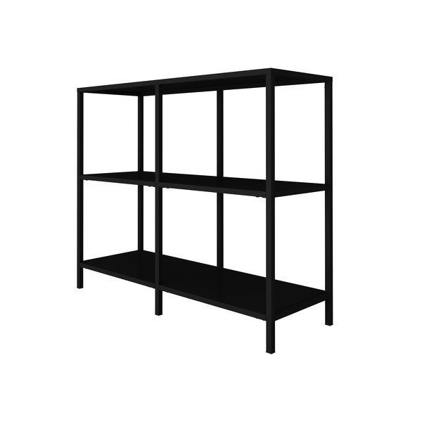 Lite fekete fém polc, szélesség 100 cm - Canett-image-3