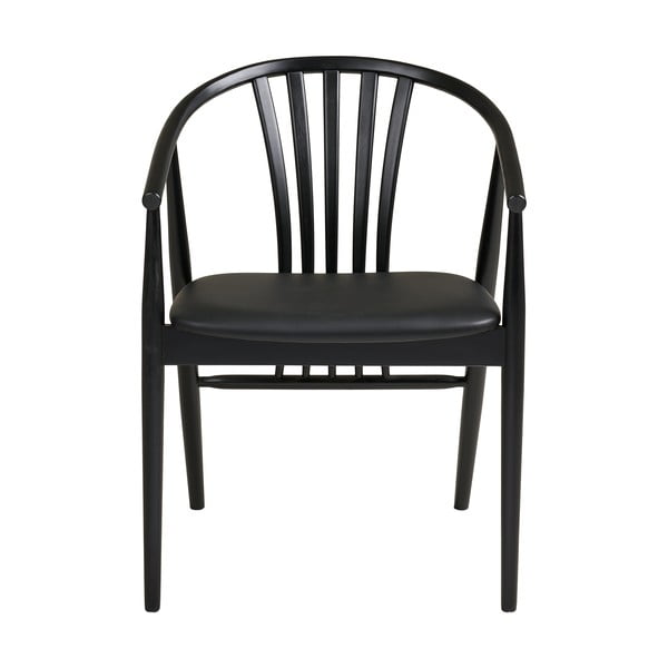 Fekete bükkfa karfás étkezőszék Agustin – House Nordic-image-2