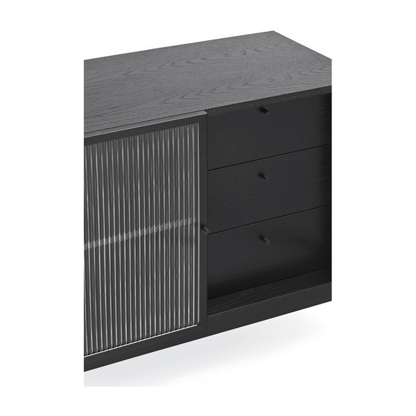 Blur fekete komód, szélesség 180 cm - Teulat-image-1