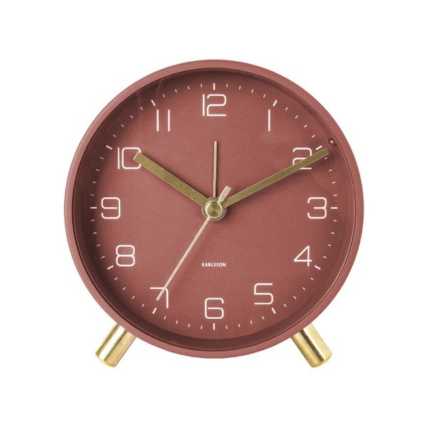 Lofty piros ébresztőóra, ø 11 cm - Karlsson-image-1