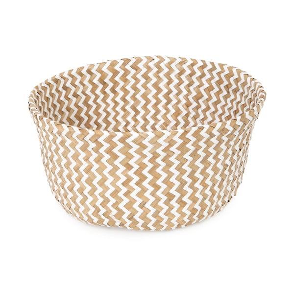 Zic Zac világos színű tengerifű tárolókosár, ⌀ 27 cm - Compactor-image-2