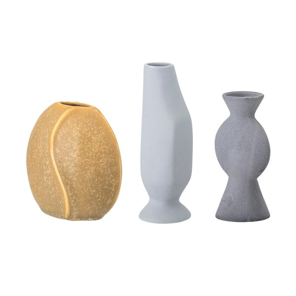 Agyagkerámia kézzel készített váza készlet 3 db-os (magasság 12,5 cm) Miacecilia – Bloomingville-image-4