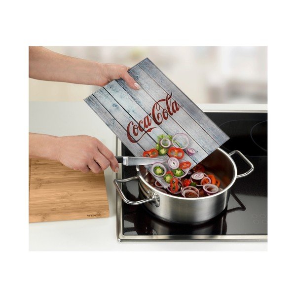 Coca-Cola World bambusz vágódeszka, üveg részlettel - Wenko-image-3
