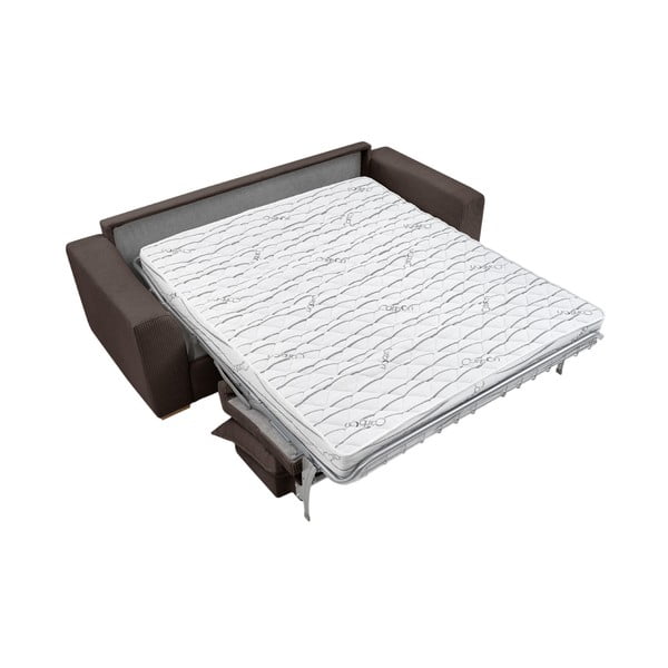 Barna kordbársony kinyitható kanapé 225 cm Augustin – Bobochic Paris-image-4