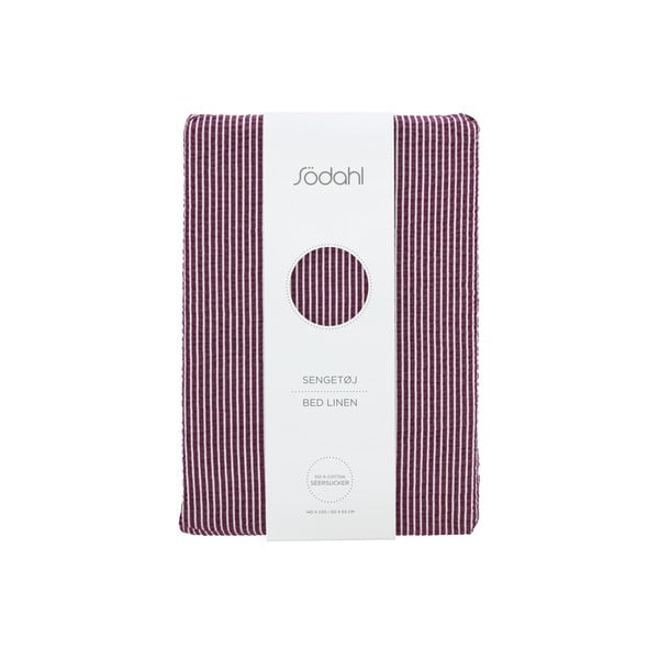 Lila egyszemélyes pamut ágyneműhuzat 140x200 cm Cheerful – Södahl-image-4