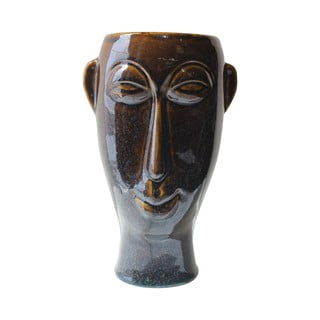 Mask fehsötétbarnaér porcelán váza, magasság 27,2 cm - PT LIVING