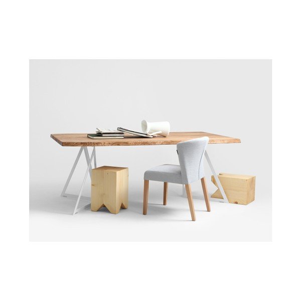 Sherwood étkezőasztal tölgyfa asztallappal, 180 x 90 cm - Custom Form-image-3