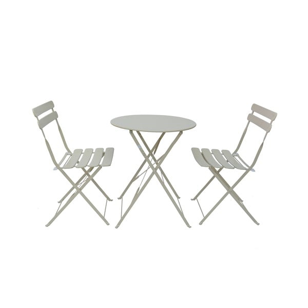 Bézs kerti kétszemélyes étkezőgarnitúra Bistro - Rojaplast-image-2