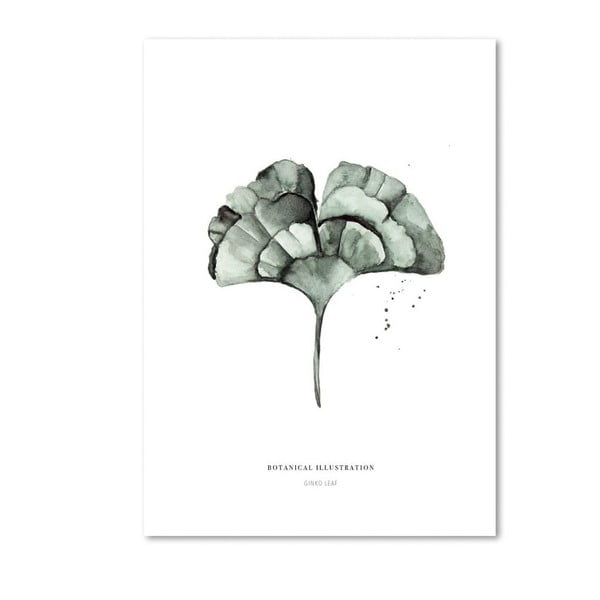 Ginko Leaf plakát, 29,7 x 42 cm - Leo La Douce