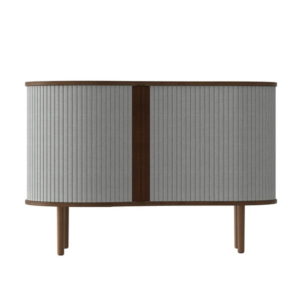 Szürke-barna alacsony komód tölgyfa dekorral, tolóajtóval 100x67 cm Audacious – UMAGE-image-3