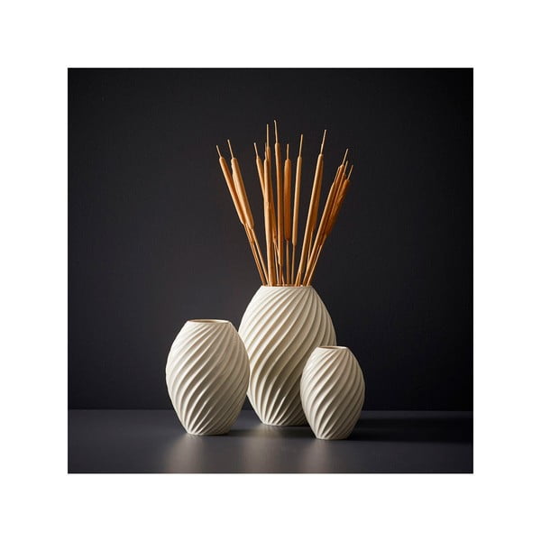 River fehér porcelán váza, magasság 16 cm - Morsø-image-1