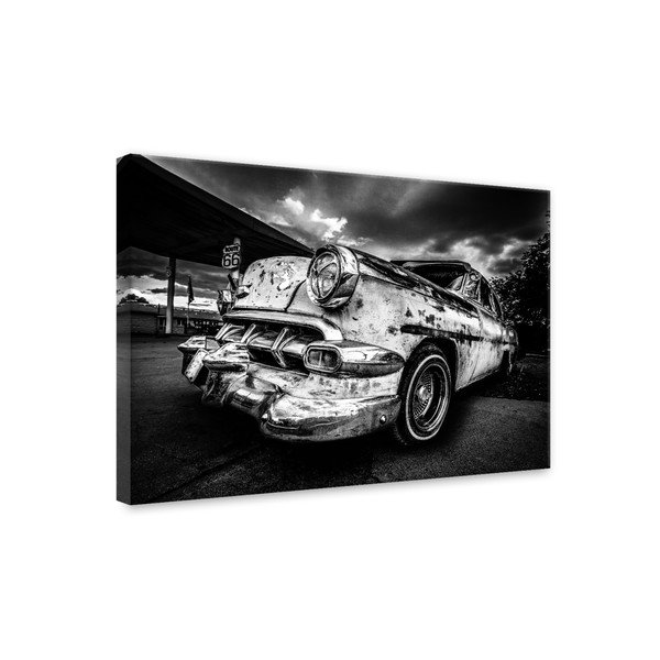 Canvas Silver Old Car kép, 85 x 113 cm - Styler-image-2