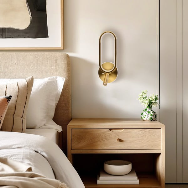 Aranyszínű LED fali lámpa Monet – Candellux Lighting-image-1