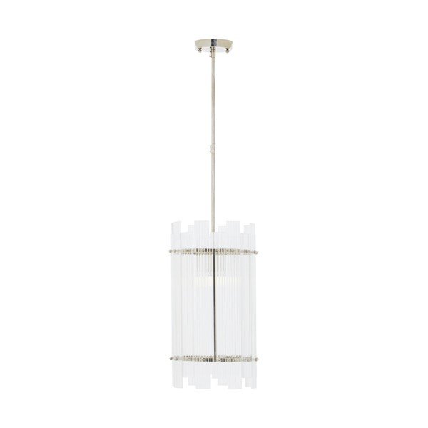 Ezüstszínű fém függőlámpa üveg búrával ø 27 cm Ritz – Premier Housewares-image-3