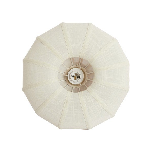Krémszínű mennyezeti lámpa textil búrával ø 40 cm Zosia – Light & Living-image-4