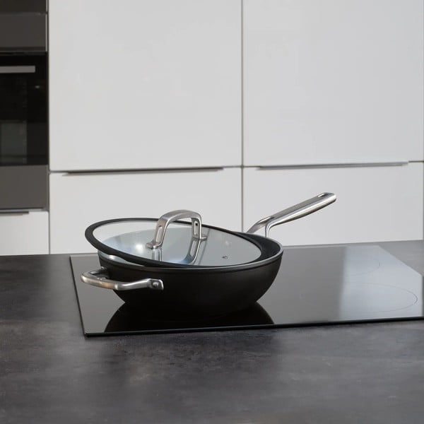 Wok serpenyő fedővel-kerámia felülettel ø 28 cm Meda 3.0 – FABINI-image-1