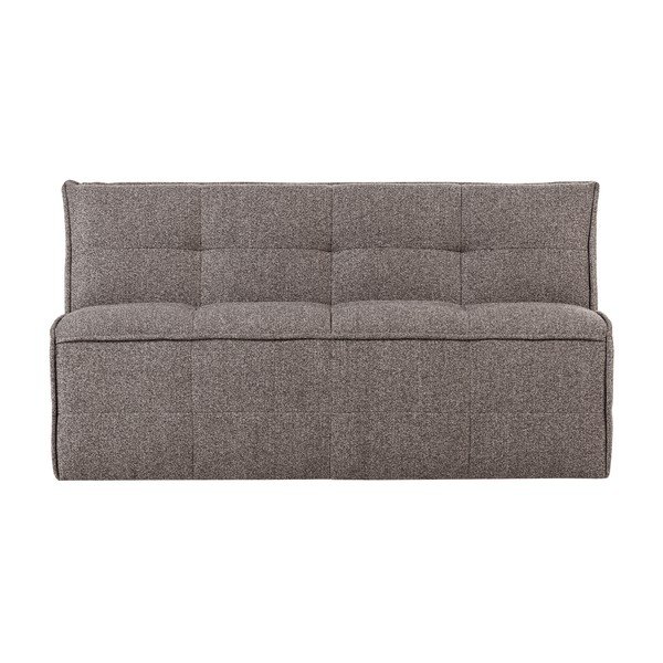 Barna buklé párnázott pad Cluster – vtwonen