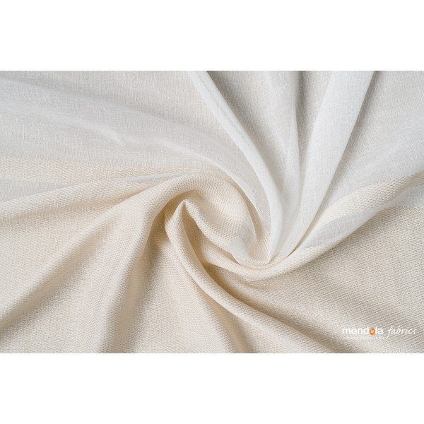 Fehér-bézs átlátszó függöny 300x260 cm Sanova – Mendola Fabrics-image-1