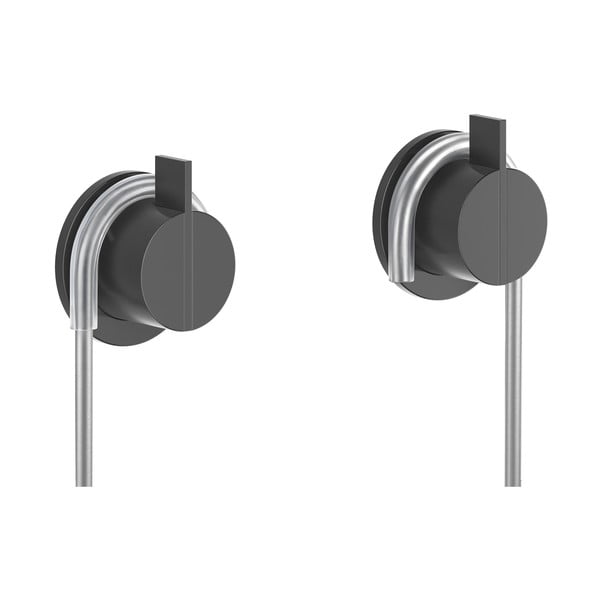 Ezüstszínű függő rozsdamentes acél fürdőszobai polc Origin – Metaltex-image-2