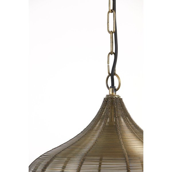 Bronzszínű fém függőlámpa ø 36 cm Alvaro – Light & Living-image-3