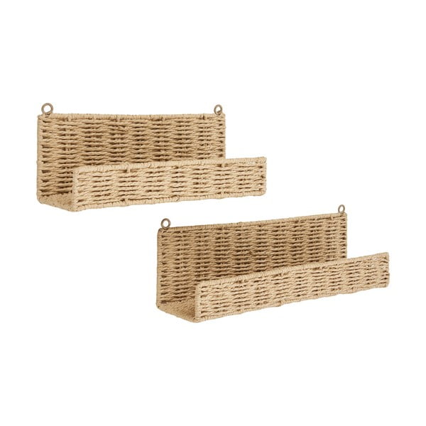 Natúr színű polc készlet 2 db-os 10 cm Treviso – House Nordic-image-3