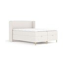 Krémszínű ágyneműtartós boxspring ágy 160x200 cm Monpelli – Maison de Rêve