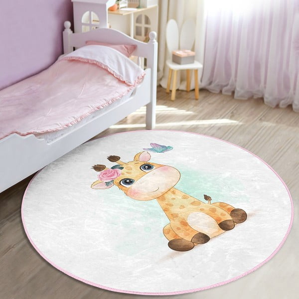 Fehér gyerek szőnyeg ø 120 cm Comfort – Mila Home-image-1