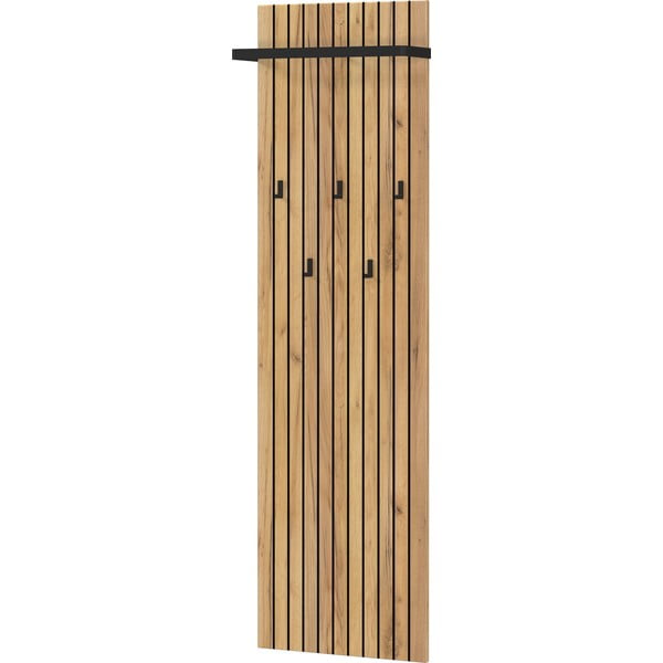 Natúr színű fali fogas tölgyfa dekorral 46 cm Libbiano – Germania-image-2