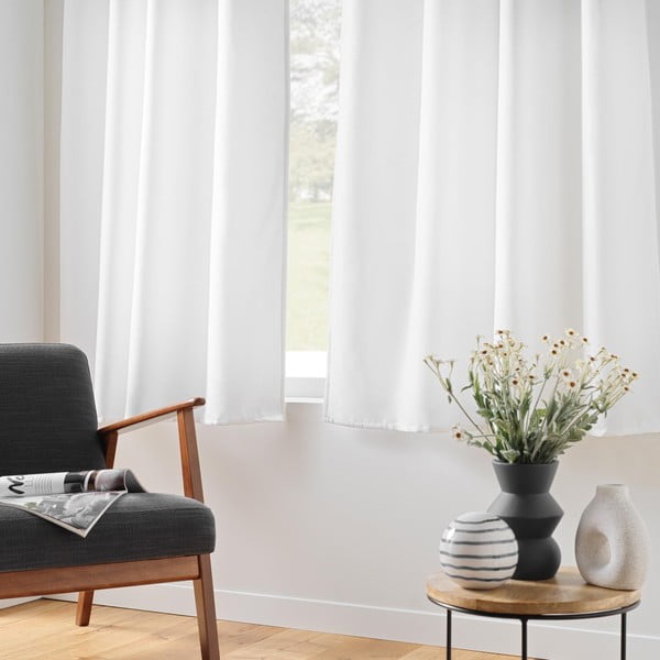 Fehér mikroszálas termo függöny 135x180 cm Micropolar – douceur d'intérieur-image-1