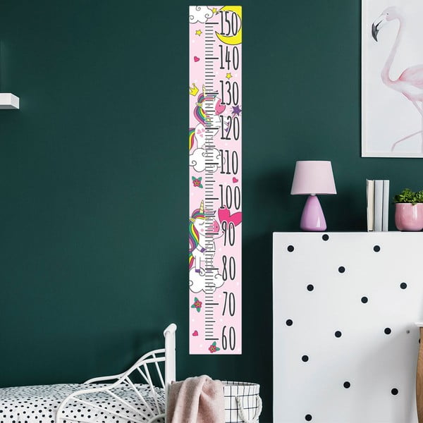 Magasságmérős gyerek matrica ajtóra-falra 15x100 cm Unicorns – Ambiance-image-2