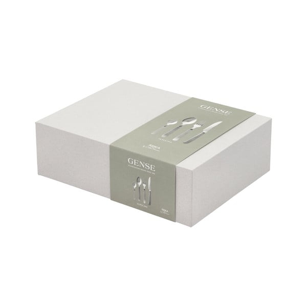 Ezüstszínű rozsdamentes acél evőeszköz készlet 16 db-os Rejka – Gense-image-2