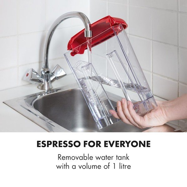 Espressionata Gusto piros kávéfőző - Klarstein-image-1