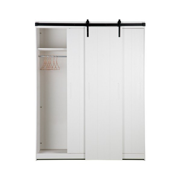 Luuk fehér beépített szekrény tolóajtóval - WOOOD-image-4