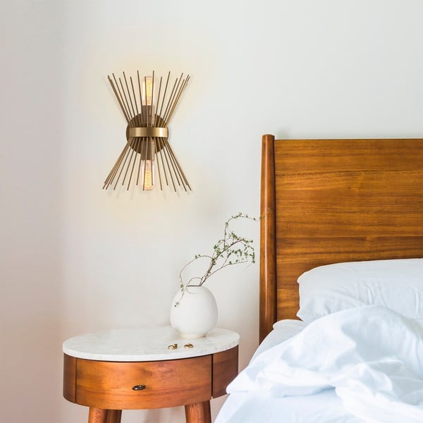 Aranyszínű fali lámpa Kirpi – Opviq lights-image-3