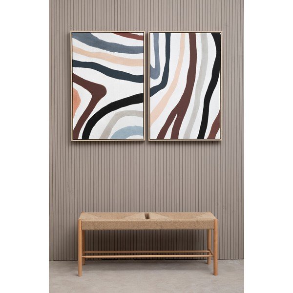 Keretezett-vászon kép szett 2 db-os 63x93 cm Astratto – Premier Housewares-image-1